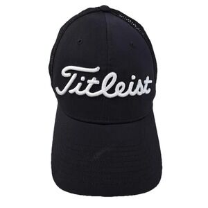 Titleist FootJoy‎ PRO V1 FJ Golf Hat OS Black White Embroidered Trucker